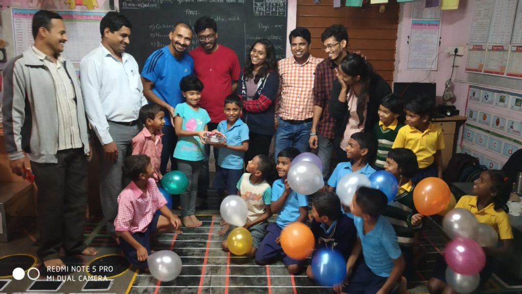 ZP School visit at Gherewadi and Lohgad
